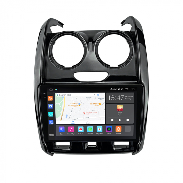 Navigatie Dacia Duster din 2012-2018, Rezolutie 2K, Display QLED 9.5 inch, 4GB RAM si 64GB ROM, Android, Procesor Octacore, Slot sim 4G, Sunet DSP, Wireless Carplay si Android Auto, Camera Marsarier, [5]