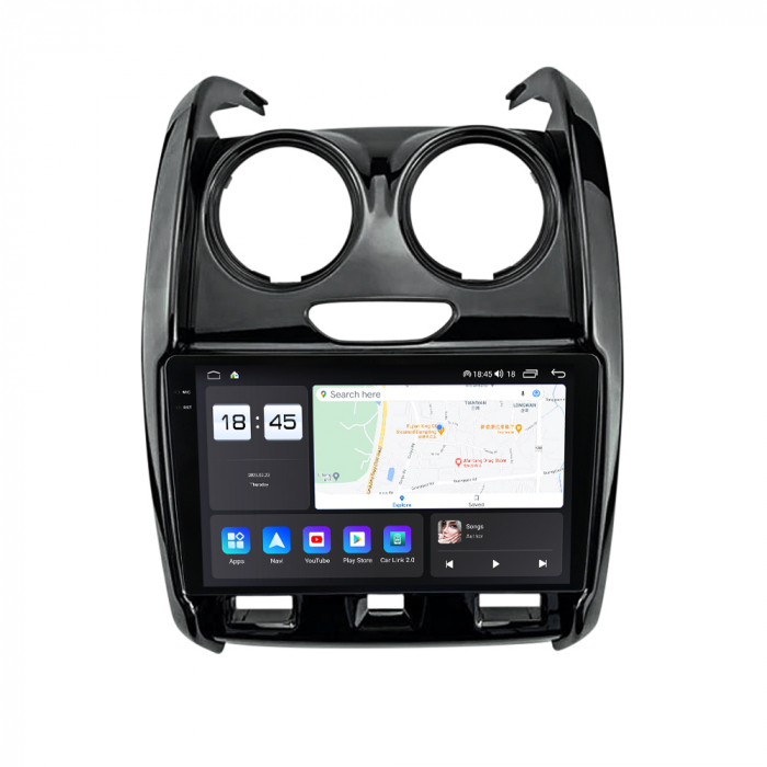 Navigatie Dacia Duster din 2012-2018, Rezolutie 2K, Display QLED 9.5 inch, 4GB RAM si 64GB ROM, Android, Procesor Octacore, Slot sim 4G, Sunet DSP, Wireless Carplay si Android Auto, Camera Marsarier, [3]