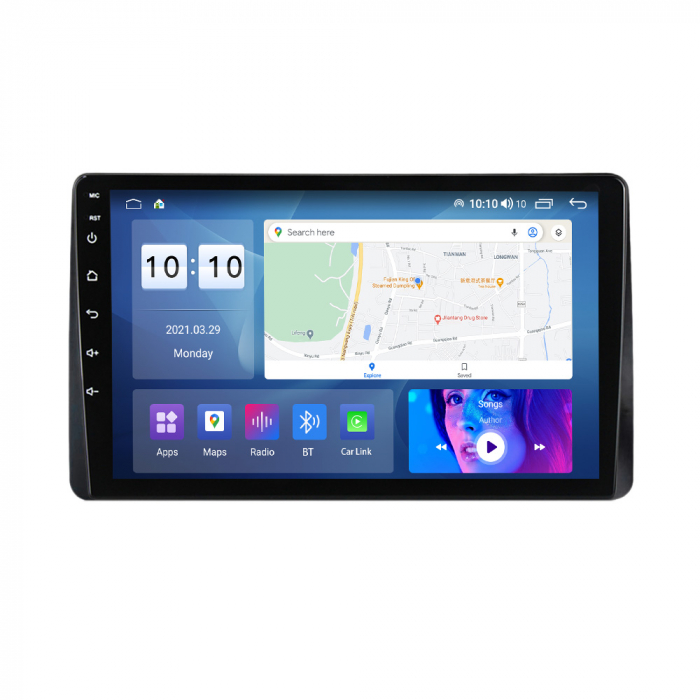 Navigatie Dacia Duster din 2018-2023, Rezolutie 2K, Display QLED 9.5 inch, 4GB RAM si 64GB ROM, Android, Procesor Octacore, Slot sim 4G, Sunet DSP, Wireless Carplay si Android Auto, Camera Marsarier, [3]