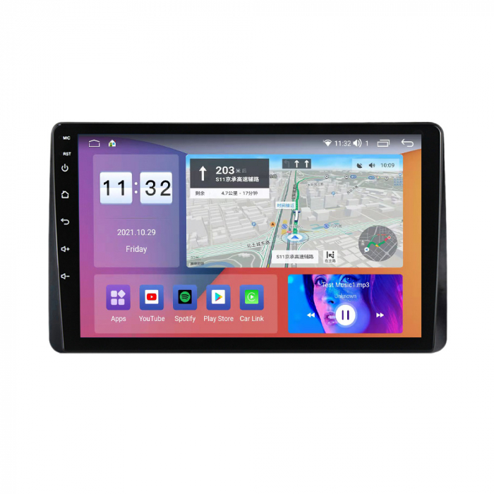 Navigatie Dacia Duster din 2018-2023, Rezolutie 2K, Display QLED 9.5 inch, 4GB RAM si 64GB ROM, Android, Procesor Octacore, Slot sim 4G, Sunet DSP, Wireless Carplay si Android Auto, Camera Marsarier, [2]