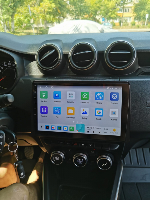 Navigatie Dacia Duster din 2019-2021, Rezolutie 2K, Ecran QLED 9.5 inch, 8GB RAM si 128GB ROM, Android, Procesor Octacore, Slot sim 4G, Sunet DSP, Wireless Carplay [7]