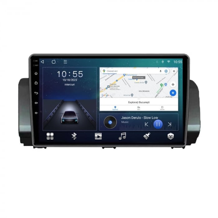 Navigatie Dacia Jogger Logan Sandero din 2021 + ,Android 14, 2GB RAM si 32GB ROM, Display IPS 9 inch, Camera Marsarier, Internet, Aplicatii, Wi Fi, Usb, Bluetooth [2]