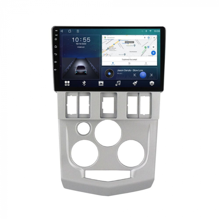 Navigatie Dacia Logan 1 din 2003 - 2010, 8GB RAM si 128GB ROM, Ecran QLED 9 inch, Android 14, Procesor Octacore, Slot sim 4G, Sunet DSP, Wireless Carplay si Android Auto, Camera Marsarier [4]