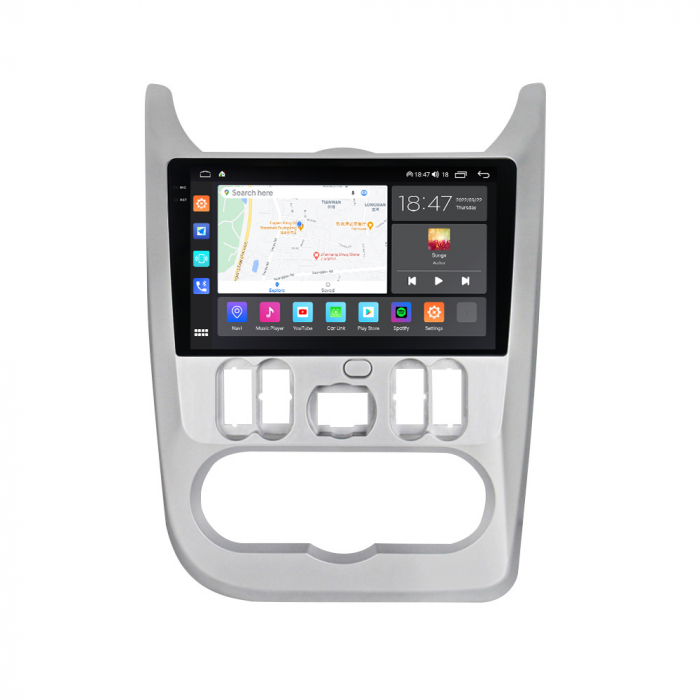 Navigatie Dacia Logan Duster din 2009-2012, Rezolutie 2K, Ecran QLED 9.5 inch, 8GB RAM si 128GB ROM, Android, Procesor Octacore, Slot sim 4G, Sunet DSP, Wireless Carplay si Android Auto [3]