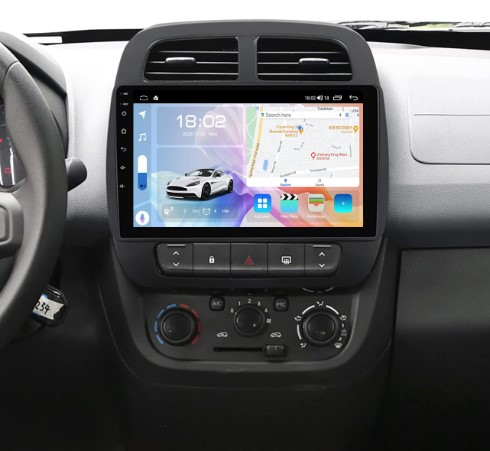 Navigatie Dacia Spring din 2015 - 2022, Rezolutie 2K, Ecran QLED 9.5 inch, 8GB RAM si 128GB ROM, Android, Procesor Octacore, Slot sim 4G, Sunet DSP, Wireless Carplay [2]