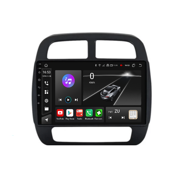 Navigatie Dacia Spring din 2015 - 2022, Rezolutie 2K, Ecran QLED 9.5 inch, 8GB RAM si 128GB ROM, Android, Procesor Octacore, Slot sim 4G, Sunet DSP, Wireless Carplay [3]