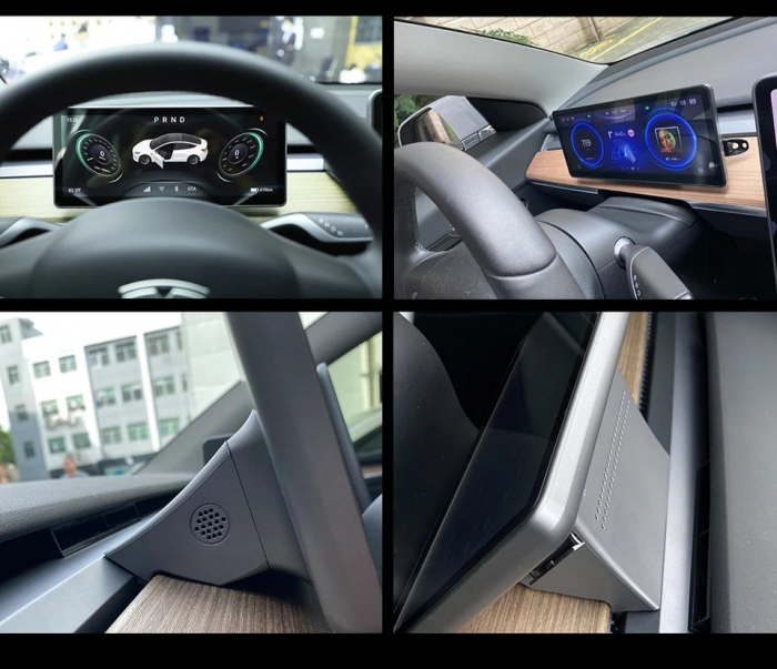 Navigatie Dashboard Headup Display Tesla Model 3 Model Y din 2017 - 2021 , 10 inch Android , 4GB RAM [4]