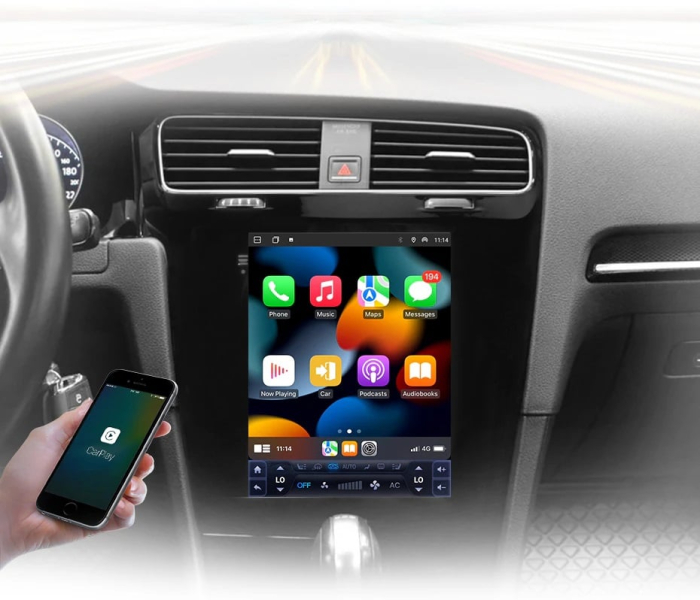 Navigatie dedicata cu Android Tip Tesla VW Golf 7 2012 - 2019, 4GB RAM, Radio GPS Dual Zone, Touchscreen IPS 9.7" HD, Internet Wi-Fi si slot SIM 4G, Bluetooth, MirrorLink, USB [7]