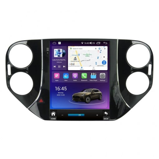 Navigatie dedicata cu Android tip Tesla VW Tiguan I 2007 - 2012, 4GB RAM, Radio GPS Dual Zone, Touchscreen IPS 9.7" HD, Internet Wi-Fi si slot SIM 4G, Bluetooth, MirrorLink, USB [1]