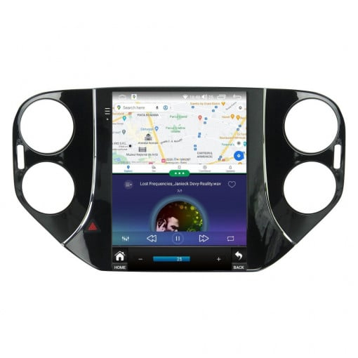 Navigatie dedicata cu Android tip Tesla VW Tiguan I 2007 - 2012, 8GB RAM, Radio GPS Dual Zone, Touchscreen IPS 9.7" HD, Internet Wi-Fi si slot SIM 4G, Bluetooth, MirrorLink, USB [4]