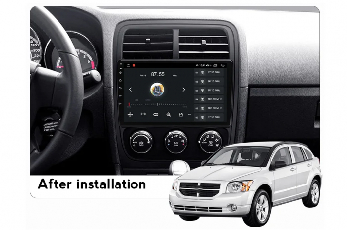 Navigatie Dodge Caliber 2009-2013  Android 14 , 2GB RAM QLED Carplay [3]
