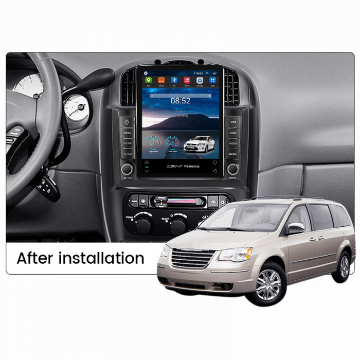 Navigatie Dodge Caravan 2000-2007 Android 14, 4GB RAM Ecran Tesla [4]