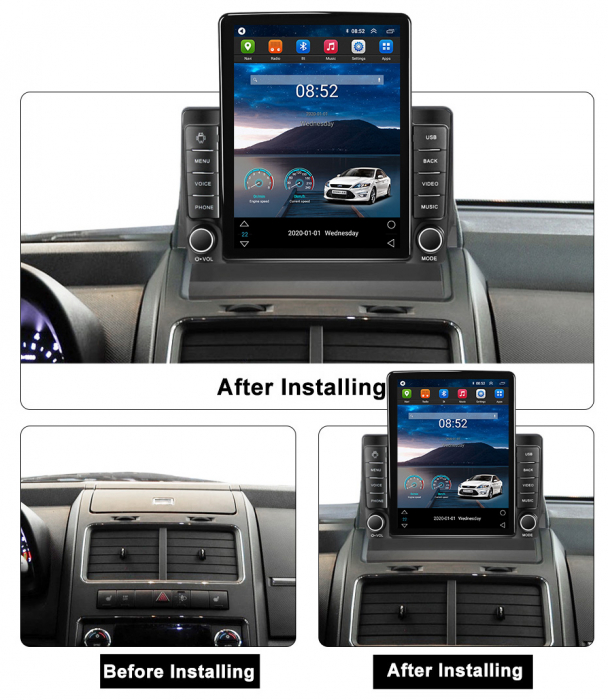 Navigatie Dodge Journey 2009-2012 Android 14 , 4GB RAM Ecran Tesla [2]