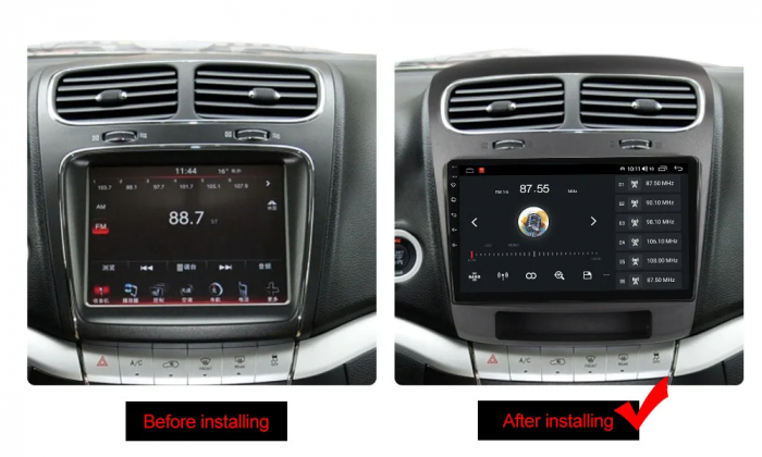 Navigatie Dodge Journey 2011-2020  Android 14 , 2GB RAM QLED Carplay [2]