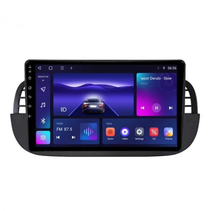 Navigatie Fiat 500 ( 2007 - 2015 )  Android 14, 2GB RAM si 32GB ROM, Display IPS 9 inch, Camera Marsarier, Internet, Aplicatii, Wi Fi, Usb, Bluetooth [5]