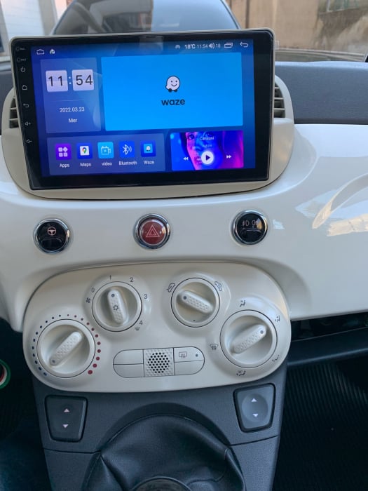 Navigatie Fiat 500 ( 2007 - 2015 )  Android 14, 2GB RAM si 32GB ROM, Display IPS 9 inch, Camera Marsarier, Internet, Aplicatii, Wi Fi, Usb, Bluetooth [2]