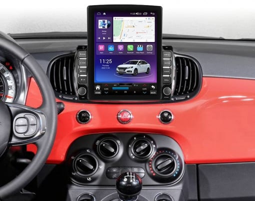 Navigatie Fiat 500 , 2016 - 2019 , Android 14 , 4GB RAM Ecran Tesla 9.7 inch , Procesor Octacore, Slot sim 4G, Sunet DSP, Wireless Carplay si Android Auto [3]