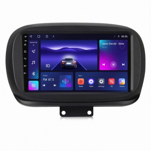 Navigatie Fiat 500X din 2014-2020, Android 14, Wireless Carplay si Android Auto, 2GB RAM si 32GB ROM, Display IPS 9 inch, Camera Marsarier, Internet, Aplicatii, Wi Fi, Usb, Bluetooth [2]