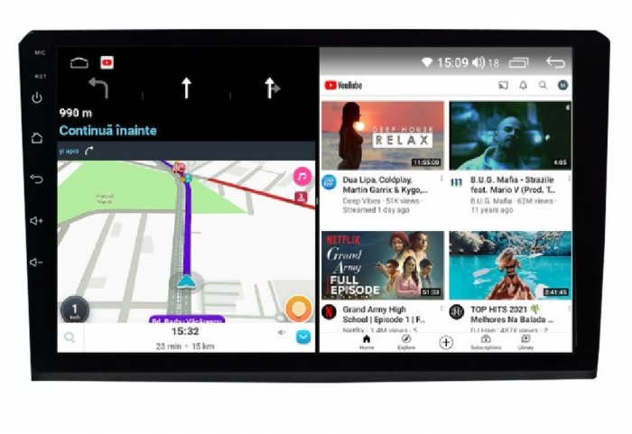 Navigatie Fiat Bravo din 2007-2012, Android 14 , 4GB RAM, Octacore, Slot Sim 4G, DSP, GPS, Wi-FI, Carplay, Android Auto, USB, Bluetooth, Waze, Touchscreen, 9 inch [2]