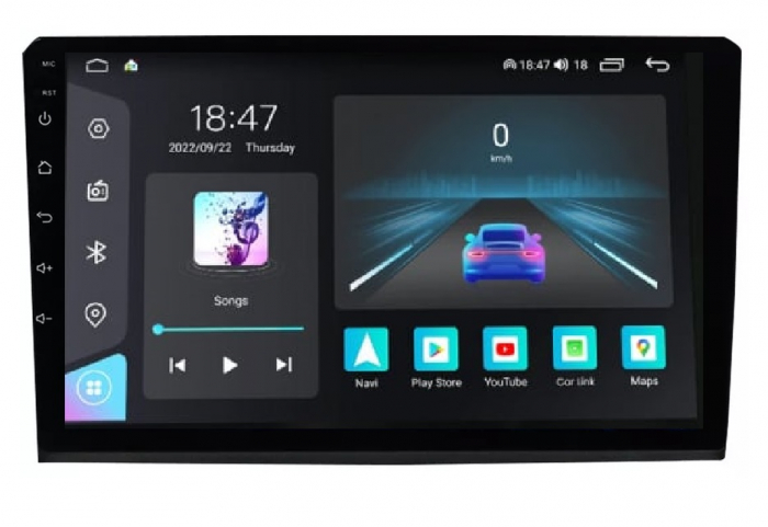 Navigatie Fiat Bravo din 2007-2012, Rezolutie 2K, Display QLED 9.5 inch, 4GB RAM si 64GB ROM, Android, Procesor Octacore, Slot sim 4G, Sunet DSP, Wireless Carplay si Android Auto, Camera Marsarier, US [1]