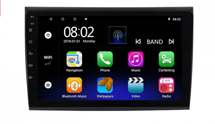Navigatie Fiat Bravo din 2007-2012, Rezolutie 2K, Display QLED 9.5 inch, 4GB RAM si 64GB ROM, Android, Procesor Octacore, Slot sim 4G, Sunet DSP, Wireless Carplay si Android Auto, Camera Marsarier, US [2]
