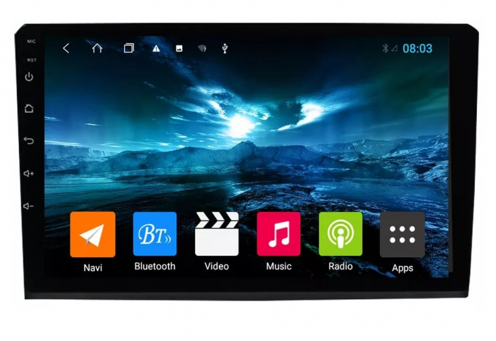 Navigatie Fiat Bravo din 2007-2012, Rezolutie 2K, Ecran QLED 9.5 inch, 8GB RAM si 128GB ROM, Android, Procesor Octacore, Slot sim 4G, Sunet DSP, Wireless Carplay si Android Auto [2]