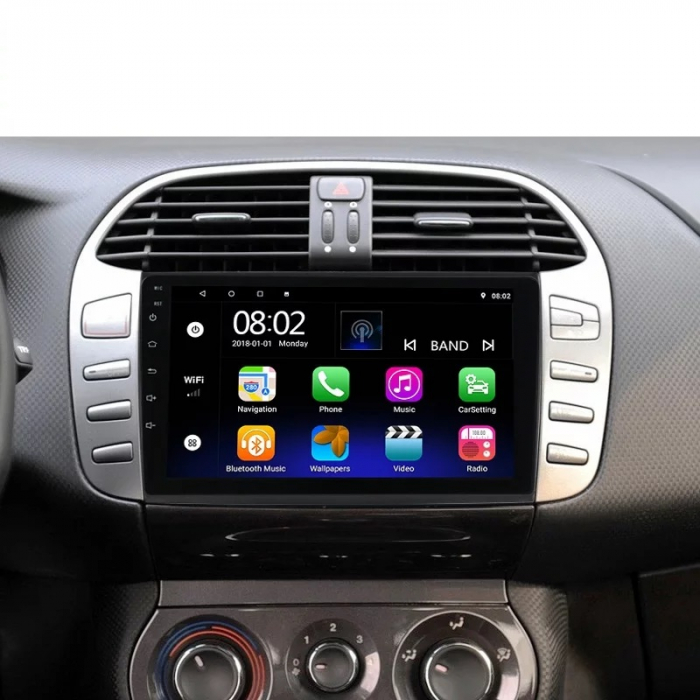 Navigatie Fiat Bravo din 2007-2012, Rezolutie 2K, Ecran QLED 9.5 inch, 8GB RAM si 128GB ROM, Android, Procesor Octacore, Slot sim 4G, Sunet DSP, Wireless Carplay si Android Auto [5]