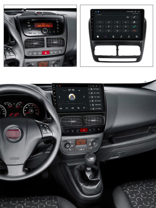 Navigatie Fiat Doblo 2010-2015 Android 14 , 1GB RAM Carplay [2]