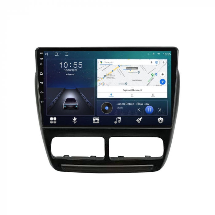 Navigatie Fiat Doblo 2010-2015 Android 14 , 4GB RAM , Procesor Quad Core , Wireless Carplay si Android auto , Display HD Touchscreen, Wi-Fi , Bluetooth, USB [3]