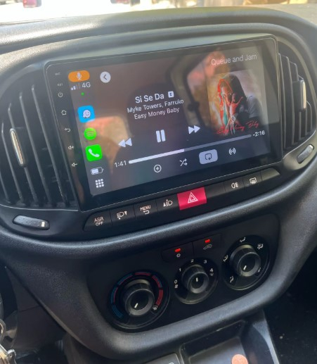 Navigatie Fiat Doblo ( 2015 - 2020 ) ,  Android 14 , 4GB RAM , Procesor Quad Core , Wireless Carplay si Android auto , Display HD Touchscreen, Wi-Fi , Bluetooth, USB [9]