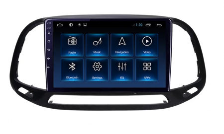 Navigatie Fiat Doblo din 2015-2020, Rezolutie 2K, Display QLED 9.5 inch, 4GB RAM si 64GB ROM, Android, Procesor Octacore, Slot sim 4G, Sunet DSP, Wireless Carplay si Android Auto, Camera Marsarier, US [3]