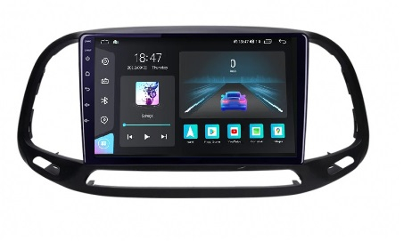 Navigatie Fiat Doblo din 2015-2020, Rezolutie 2K, Display QLED 9.5 inch, 4GB RAM si 64GB ROM, Android, Procesor Octacore, Slot sim 4G, Sunet DSP, Wireless Carplay si Android Auto, Camera Marsarier, US [1]