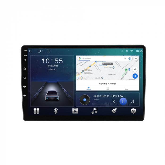Navigatie Fiat Ducato Citroen Jumper Peugeot Boxer din 2006-2022 Android 14 , 4GB RAM , Procesor Quad Core , Wireless Carplay si Android auto , Display HD Touchscreen, Wi-Fi , Bluetooth, USB [2]