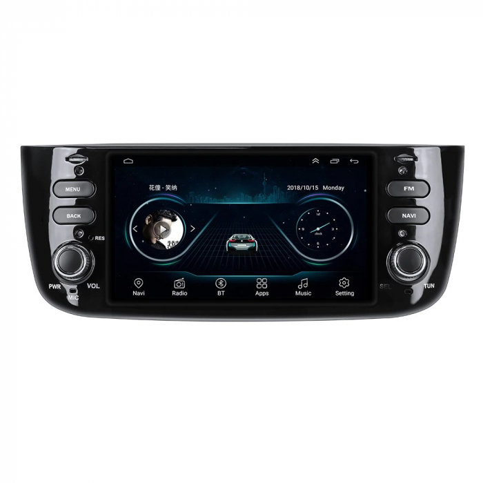 Navigatie Fiat Grande Linea Punto din 2012 - 2015, Android, Ecran Touchscreen, 2GB RAM + 32 GB ROM, Internet, 4G, Aplicatii, Waze, Wi Fi, Usb, Bluetooth [3]