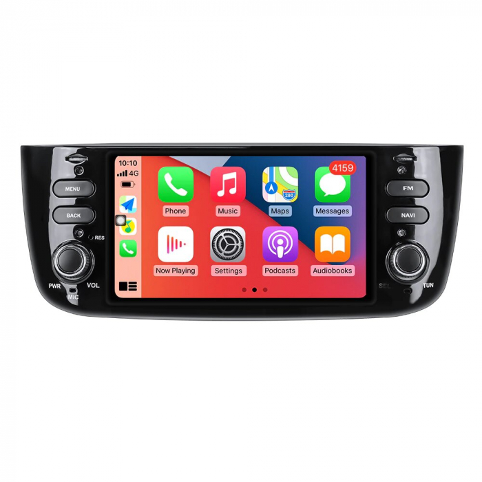 Navigatie Fiat Grande Linea Punto din 2012 - 2015, Android, Ecran Touchscreen, 2GB RAM + 32 GB ROM, Internet, 4G, Aplicatii, Waze, Wi Fi, Usb, Bluetooth [2]
