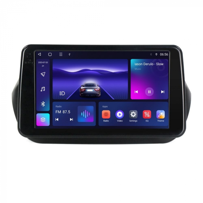 Navigatie Fiat Kubo Citroen Nemo Peugeot Bipper 2008-2017 Android 14 , 4GB RAM , Procesor Quad Core , Wireless Carplay si Android auto , Display HD Touchscreen, Wi-Fi , Bluetooth, USB [2]
