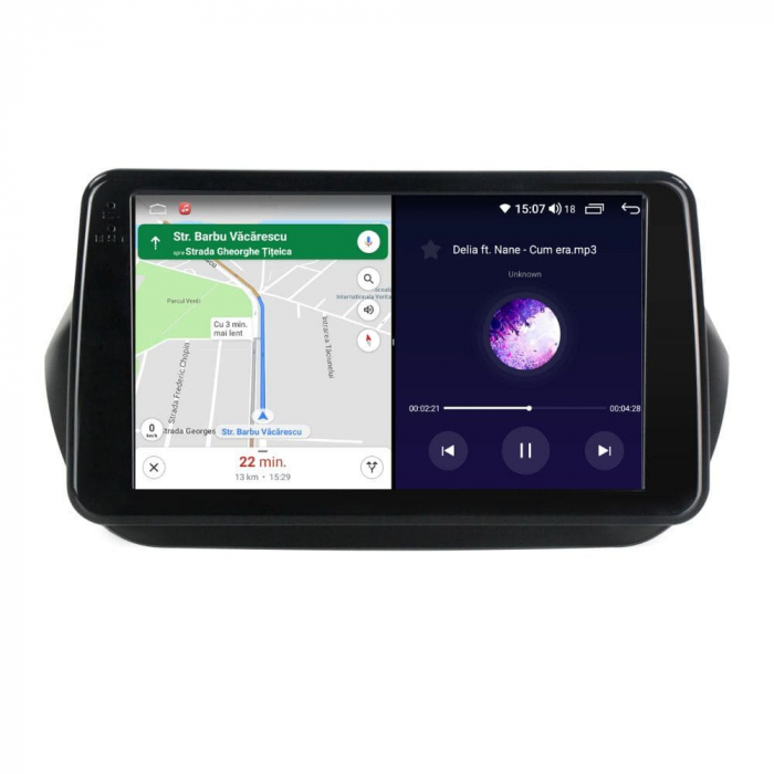 Navigatie Fiat Kubo Citroen Nemo Peugeot Bipper 2008-2017 Android 14 , 4GB RAM , Procesor Quad Core , Wireless Carplay si Android auto , Display HD Touchscreen, Wi-Fi , Bluetooth, USB [4]