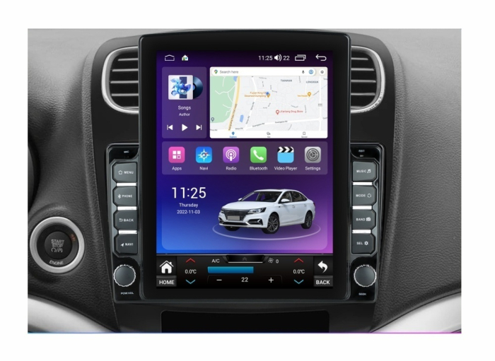 Navigatie Fiat Leap , 2011 - 2020  Android 14 , 4GB RAM Ecran Tesla 9.7 inch , Procesor Octacore, Slot sim 4G, Sunet DSP, Wireless Carplay si Android Auto [3]