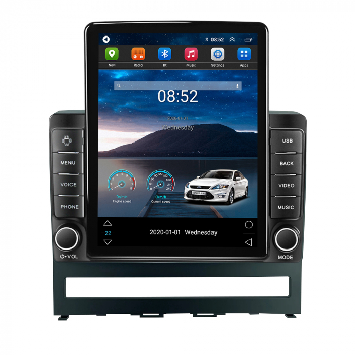 Navigatie Fiat Perla 9 Idea din 2004 - 2014, Ecran TESLA 9.5 inch, 4 GB RAM si 64 GB ROM, Slot Sim 4G, Procesor Octa Core, Carplay integrat, Procesor Sunet Digital DSP, Android [3]