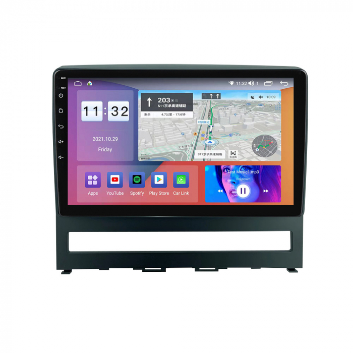 Navigatie Fiat Perla 9 Idea din 2004 - 2014, Rezolutie 2K, Display QLED 9.5 inch, 4GB RAM si 64GB ROM, Android, Procesor Octacore, Slot sim 4G, Sunet DSP, Wireless Carplay si Android Auto, Camera Mars [2]