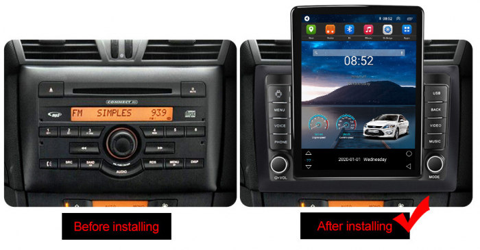 Navigatie Fiat Stilo 2002-2010 Ecran TESLA 9.7 inch, 8 GB RAM si 128 GB ROM, Android 15, Slot Sim 4G, Procesor Octa Core, Carplay Wireless si Android auto, Procesor Sunet Digital DSP, [4]