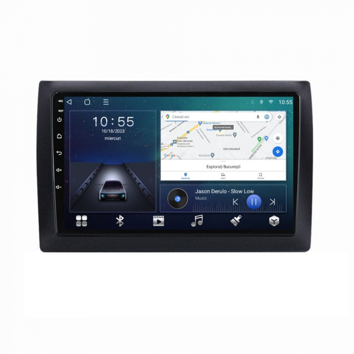 Navigatie Fiat Stilo 2002-2010 Android 14 , 4GB RAM , Procesor Quad Core , Wireless Carplay si Android auto , Display HD Touchscreen, Wi-Fi , Bluetooth, USB [2]