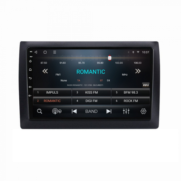 Navigatie Fiat Stilo 2002-2010 Android 14 , 4GB RAM , Procesor Quad Core , Wireless Carplay si Android auto , Display HD Touchscreen, Wi-Fi , Bluetooth, USB [3]
