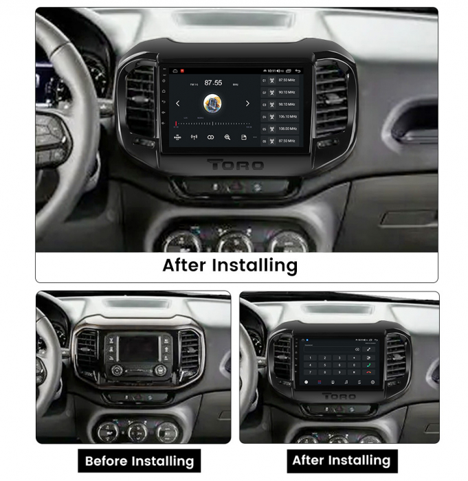 Navigatie Fiat Toro 2017-2020 Rezolutie 2K , 4GB RAM+64GB ROM QLED [3]
