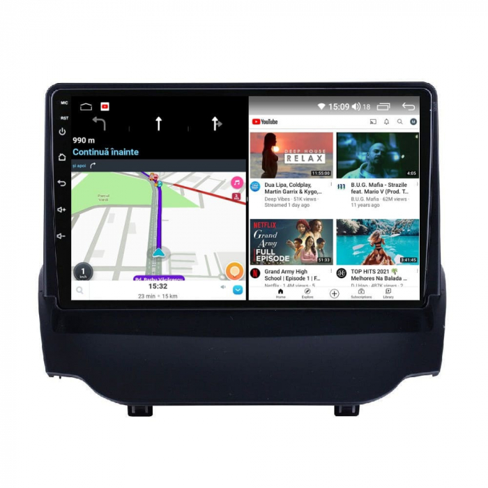 Navigatie Ford Ecosport din 2013 - 2017 Android 14 , 4GB RAM , Procesor Quad Core , Wireless Carplay si Android auto , Display HD Touchscreen, Wi-Fi , Bluetooth, USB [4]