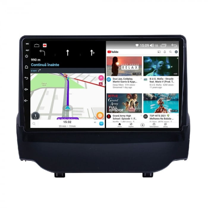 Navigatie Ford Ecosport din 2013-2017, Android 14, Wireless Carplay si Android Auto, 2GB RAM si 32GB ROM, Display IPS 9 inch, Camera Marsarier, Internet, Aplicatii, Wi Fi, Usb, Bluetooth [4]