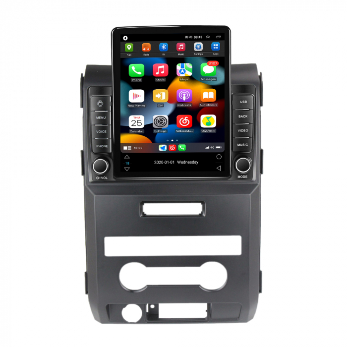 Navigatie Ford F150 din 2008-2014, Display TESLA 9.5 inch, 2GB RAM si 32GB ROM, Wireless Carplay si Android Auto, Procesor Octacore, Slot sim 4G, Sunet DSP, Camera Marsarier, Bluetooth, USB, Wi Fi, Ra [1]