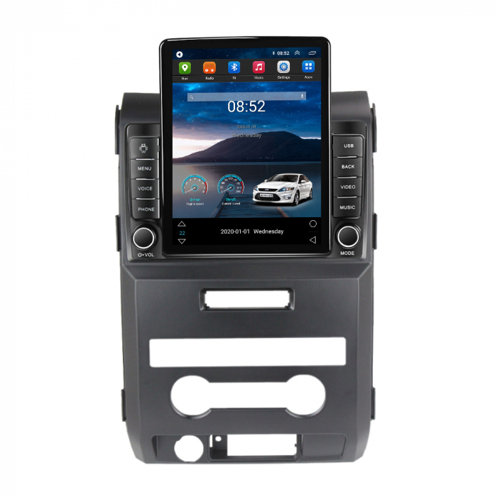 Navigatie Ford F150 din 2008 - 2014, Ecran TESLA 9.5 inch, 4 GB RAM si 64 GB ROM, Slot Sim 4G, Procesor Octa Core, Carplay integrat, Procesor Sunet Digital DSP, Android, Aplicatii, Usb, Camera marsari [2]