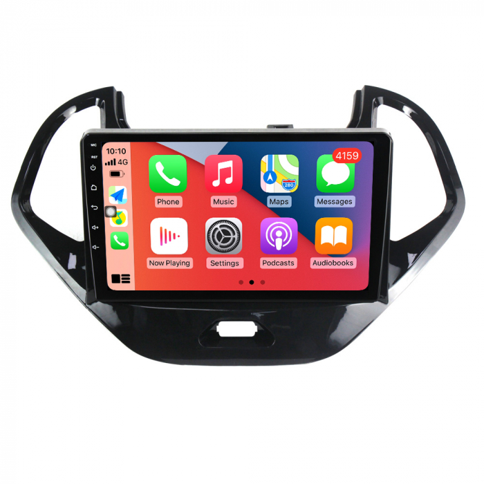 Navigatie Ford Figo din 2015-2018, Rezolutie 2K, Display QLED 9.5 inch, 4GB RAM si 64GB ROM, Android, Procesor Octacore, Slot sim 4G, Sunet DSP, Wireless Carplay si Android Auto, Camera Marsarier, USB [1]