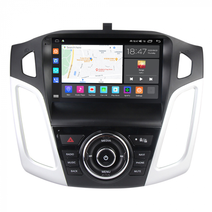 Navigatie Ford Focus 3 din 2012-2018, Rezolutie 2K, Display QLED 9.5 inch, 4GB RAM si 64GB ROM, Android, Procesor Octacore, Slot sim 4G, Sunet DSP, Wireless Carplay si Android Auto, Camera Marsarier, [7]